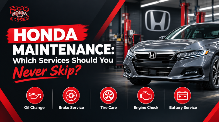 Honda Maintenance Service Not to Skip